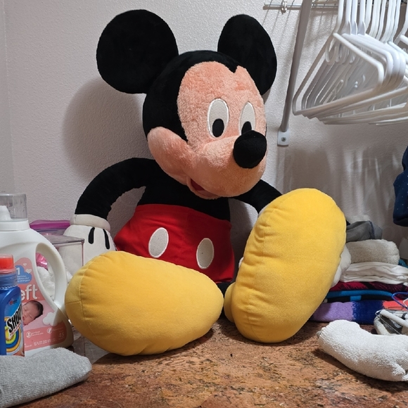 Giant Disney Mickey Mouse Plush Stuffed Animal Over 3 Ft Tall - Picture 1 of 1